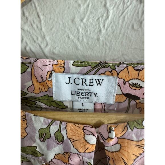 J. Crew Liberty Floral Blouse Size Large - Picture 2 of 5